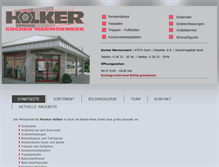 Tablet Screenshot of marmor-hoelker.de